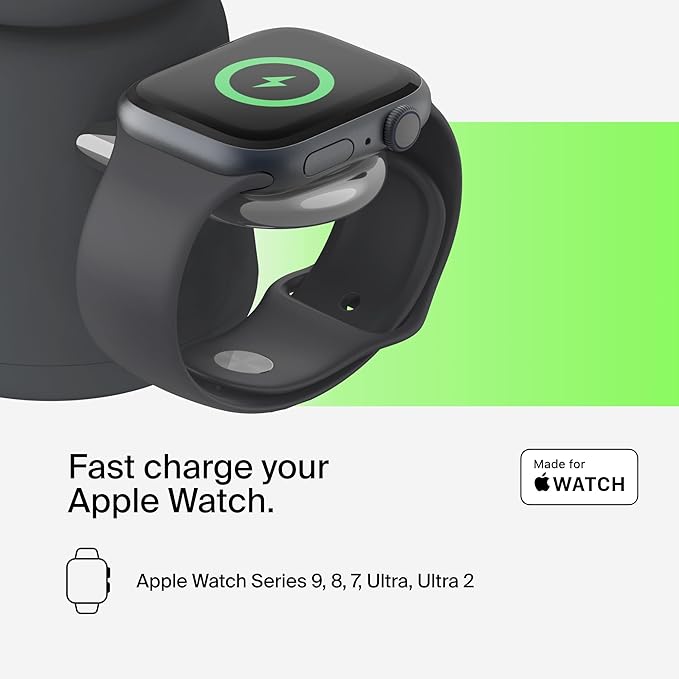 Belkin 2-in-1 Qi2 Wireless Charging Dock 15W Fast Charge iPhone Charger - Image 4