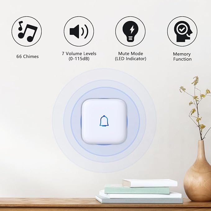 Wireless Doorbell IP66 Waterproof 1000 Feet - Image 2