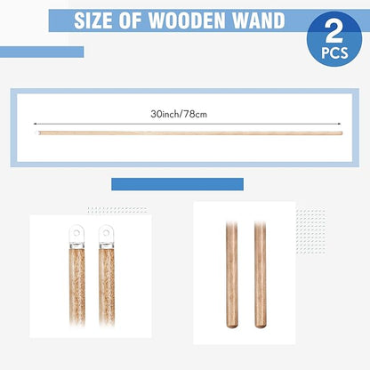Bokon 2 Pieces Blind Wand Vertical Blinds Stick Replacement - Image 2