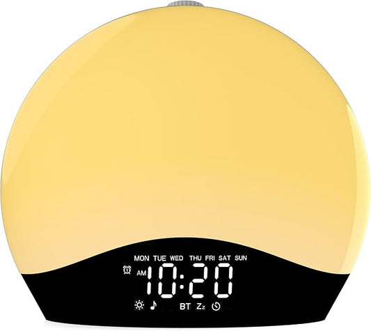 Wake Up Light Sunrise Alarm Clock by JALL