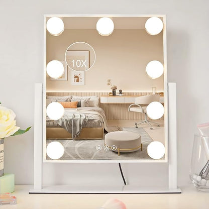Vanity Mirror with Lights, Makeup Mirror with Lights, 3 Color Lighting Modes - Image 8