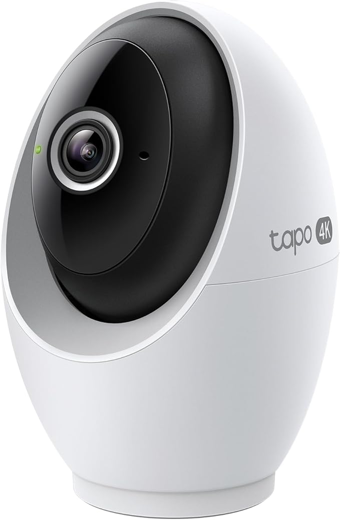 Tapo 4K Indoor Pan/Tilt Wired Security Camera by Tapo