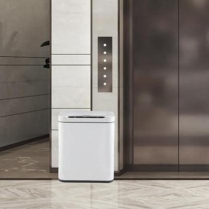 ELPHECO Stainless Steel Office Trash Can Motion Sensor Garbage Can Touchless - Image 5