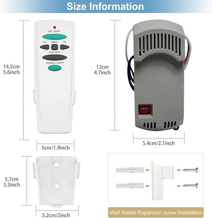 Hampton Bay Ceiling Fan Remote Control Kit, - Image 6