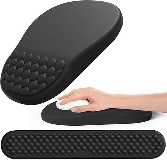 Ergonomic Mouse Pad and Keyboard Wrist Rest by Hasinart