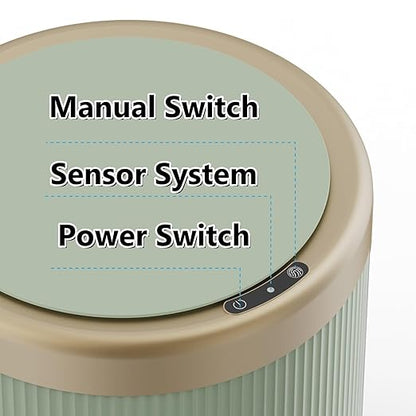 URALFA 3.7 Gallon Automatic Motion Sensor Bathroom Trash Can - Image 5