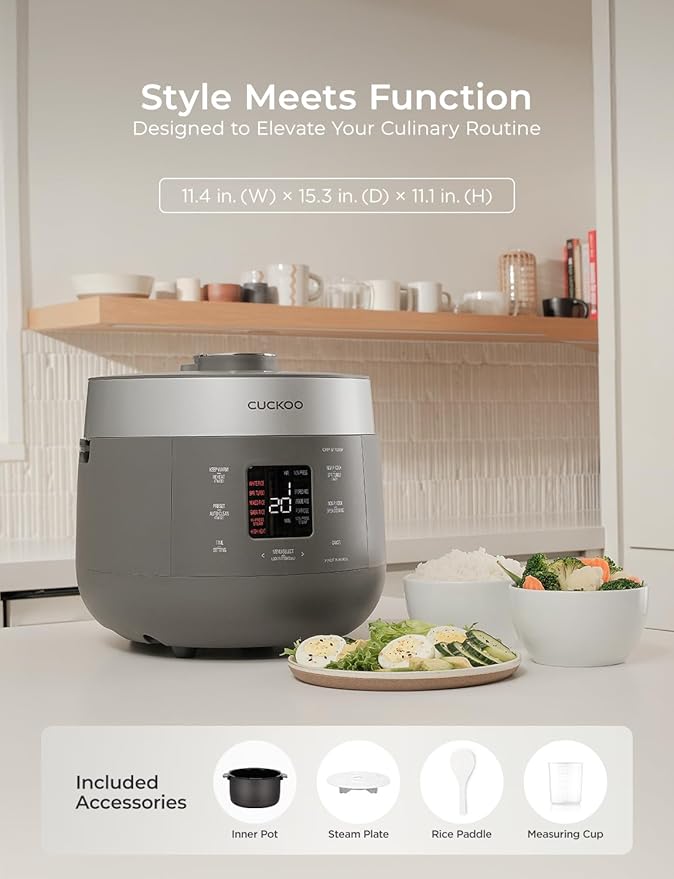 CUCKOO Twin Pressure Rice Cooker 10-Cup Uncooked / 20-Cup Cooked - Image 9