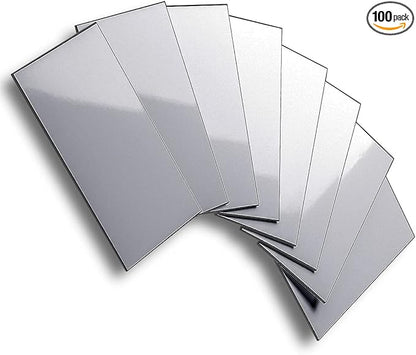 AULIGET 100-Piece Polished Grey Thick PVC Peel and Stick Backsplash by AULIGET