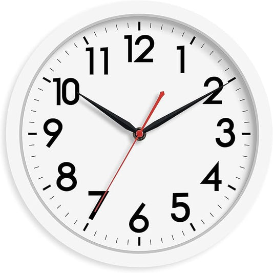 AKCISOT Wall Clock Silent Non Ticking Modern Wall Clocks Battery Operated 10 by Akcisot