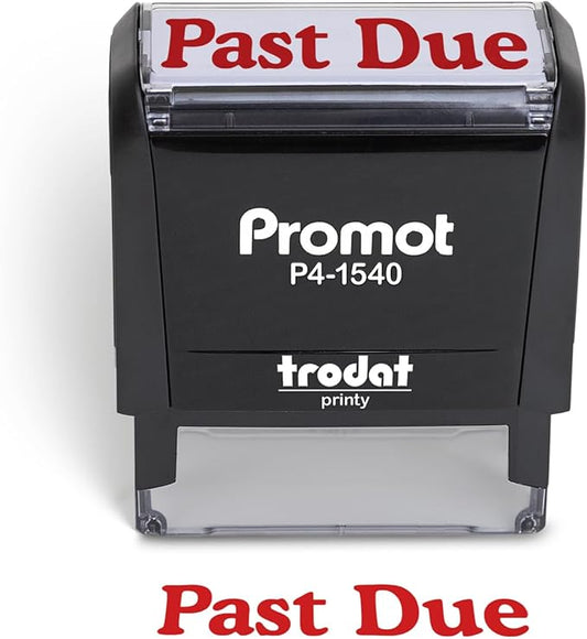 Promot Past Due Self Inking Rubber Stamp by PROMOT
