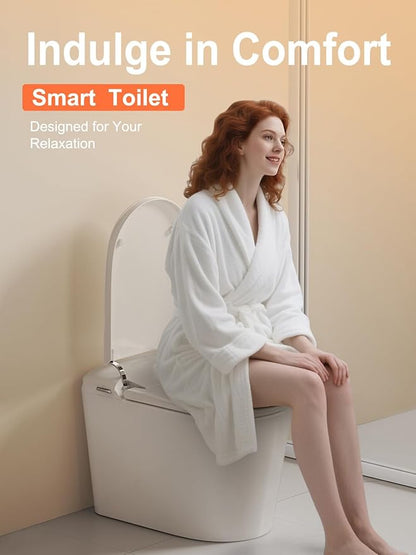 BAYTINA Smart Toilet with ADA Comfort Height Heated Seat, Night Light, Tankless - Image 8
