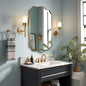 ANDY STAR 24x40 Inch Gold Mirror, Brushed Gold Bathroom Mirror, Antique Brass by ANDYSTAR
