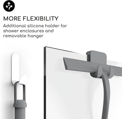 GÜTEWERK Shower Squeegee for Glass Doors, Silicone Window Squeegee, Bathroom - Image 5