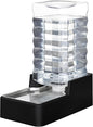 RIZZARI Stainless Steel Pet Water Feeder: 10L Gravity Leak-Proof Auto Refill by RIZZARI