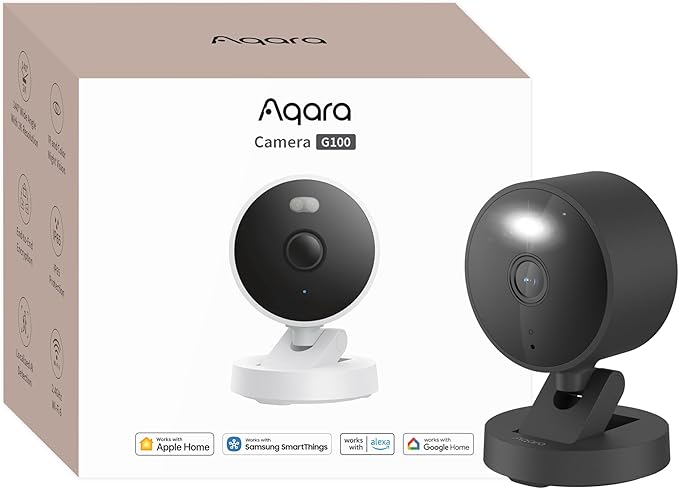 Aqara G100, 2K Indoor/Outdoor Security Camera, HomeKit Secure Video, 2-Way Audio by Aqara