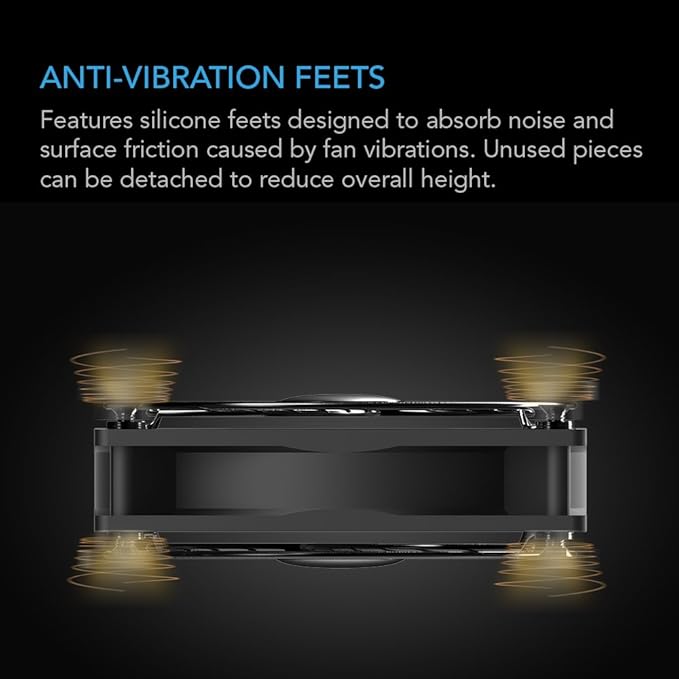 AC Infinity MULTIFAN S5, Quiet Dual 80mm USB Fan, UL-Certified - Image 5
