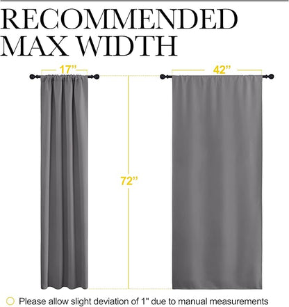 NICETOWN Blackout Curtains 72 for Office - Image 7