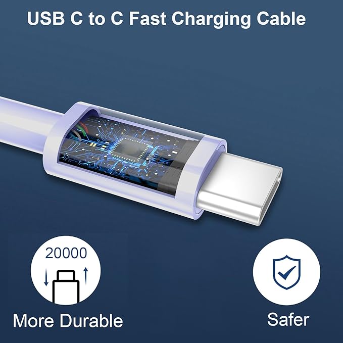 Phone 17 16 15 Pro Max Charger Fast Charging, 20W USB C Charger Block - Image 4