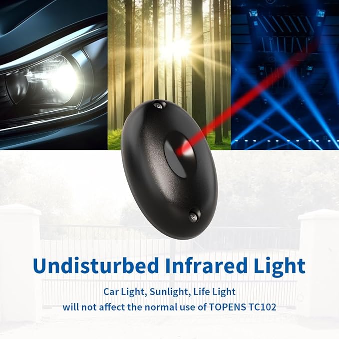 TOPENS TC102 Safety Photocell Infrared Beam Sensor Photoelectric Motion Detector - Image 7