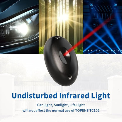 TOPENS TC102 Safety Photocell Infrared Beam Sensor Photoelectric Motion Detector - Image 7