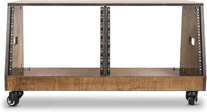 Sound Town DIY 2 x 8U Slanted Studio Rack - Image 2