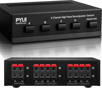 Pyle 4-Zone Speaker Selector Switch by PyleUSA