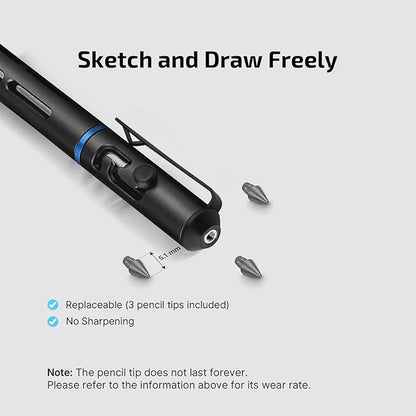 OLIGHT O'Pen Mini 2 Portable Ballpoint Pen, Bolt Action Pen - Image 4
