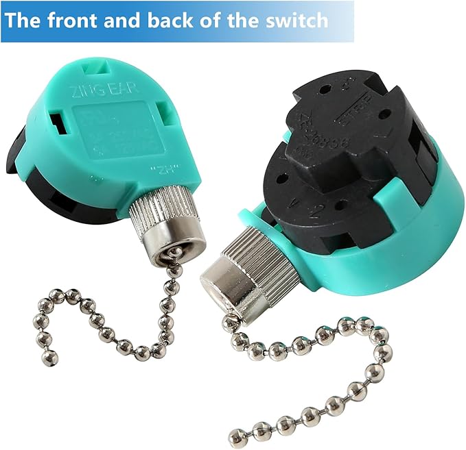 Ceiling Fan Switch, 4 Wire Zing Ear ZE-268S6 Pull Chain Switch Replacement 3 - Image 3