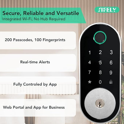 Built-in WiFi Fingerprint Smart Deadbolt - Image 4