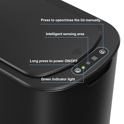Cesun Motion Sensor Trash Can, 5 Gallon Automatic Bathroom Garbage Can - Image 5