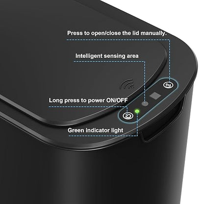 Cesun Motion Sensor Trash Can, 5 Gallon Automatic Bathroom Garbage Can - Image 5