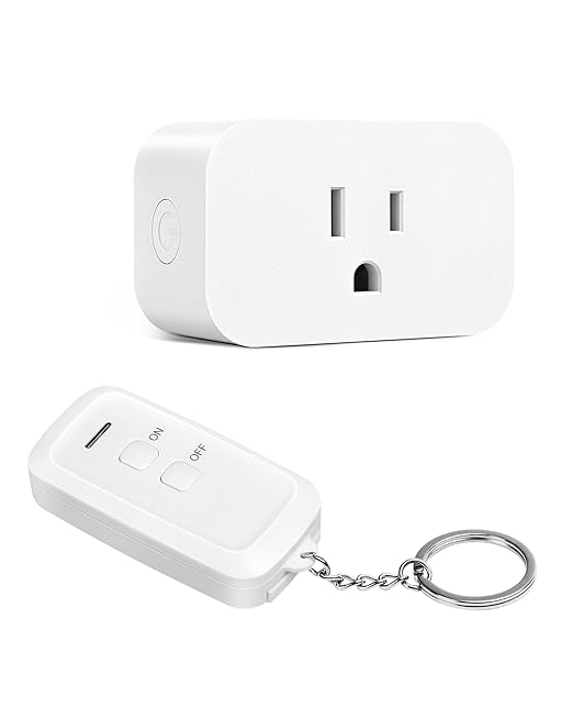 DEWENWILS Indoor Remote Control Outlet, Wireless Remote Light Switch, No by DEWENWILS