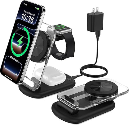 3 in 1 Magnetic Wireless Charging Station by Mukiya