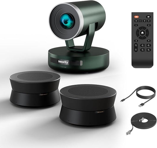 NEARITY 2K Conference Room Camera System, 2X Scalable Conference Speakerphones by Nearity
