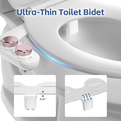 Bidet Attachment for Toilet, Self-Cleaning Dual Retractable Nozzles Bidet - Image 4
