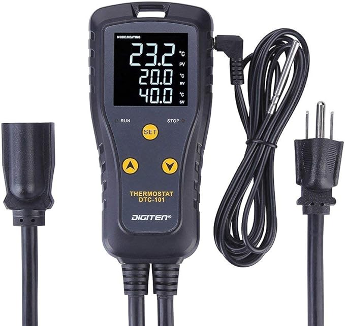 Digital Temperature Controller Simple Stage Thermostat Outlet Heating & Cooling by SENSTREE