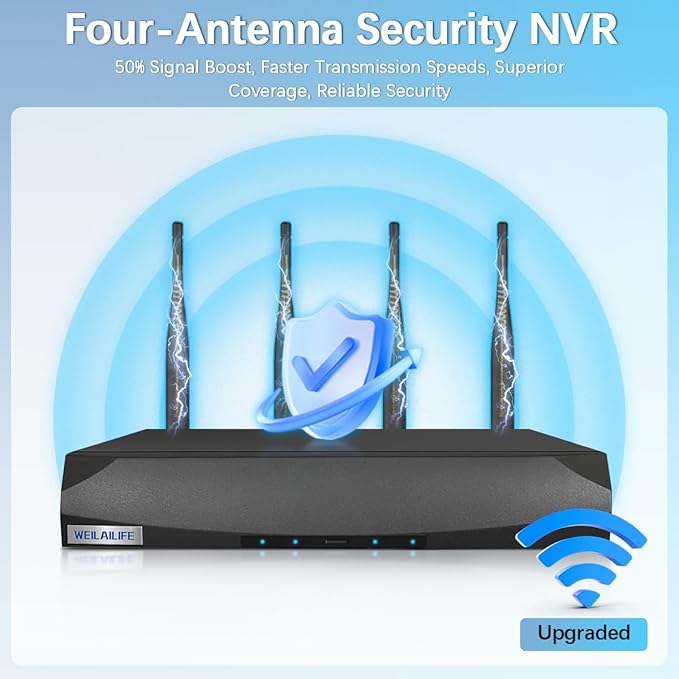 【90ft Super Night Vision】 5MP Outdoor Wireless Security Camera System, Wireless - Image 8