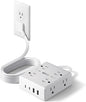 Flat Plug Surge Protector Power Strip, 6ft Ultra Thin Extension Cord by SUPERDANNY