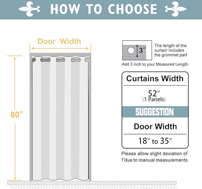ChrisDowa Blackout Door Curtains - Image 7