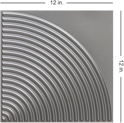 From Plain To Beautiful In Hours 9002 Arc Swell PVC 12 in x 12 in Peel and - Image 2