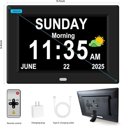 10'' Large Display Digital Alarm Clock - Image 2
