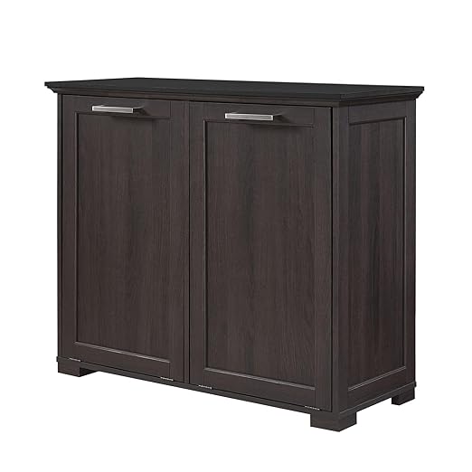 OLD CAPTAIN Double Tilt Out Trash Cabinet, Wooden Kitchen Garbage Can Free - Image 7