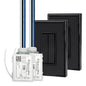 RunLessWire 3-Way Fan & Light Battery-Free DIY Kinetic Wireless Light Switch Kit by RunLessWire