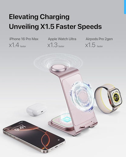Intoval Aluminum 3 in 1 Wireless Charging Station - Image 8