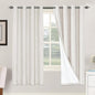 H.VERSAILTEX Linen Blackout Curtains 72 Inches Long 100% Absolutely Blackout by HVERSAILTEX