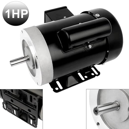 1 HP Electric Motor General Purpose Single Phase Motor 3450 RPM 115/230V - Image 2