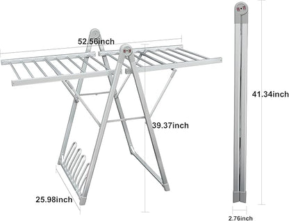 SHARNDY Electric Heating Clothes Drying Rack, Foldable Clothes Drying Rack - Image 3