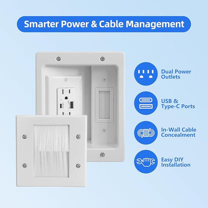 GEVINFA in-Wall TV Cable Management Kit - Image 5