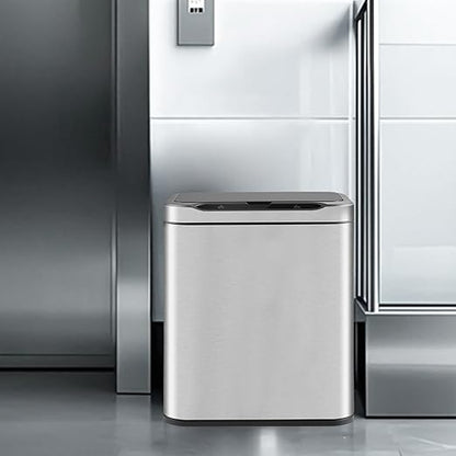 ELPHECO Stainless Steel Office Trash Can Motion Sensor Garbage Can Touchless - Image 5