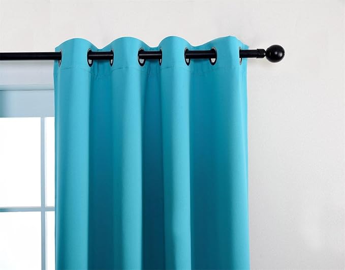 MIUCO Room Darkening Thermal Insulated Grommet Window Blackout Curtains Panels - Image 6